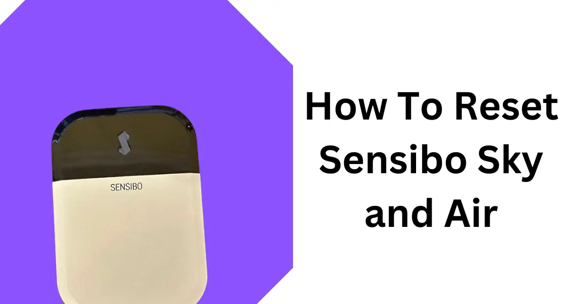 How to reset Sensibo